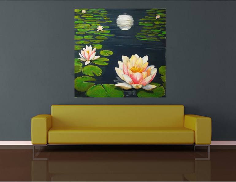 Original Modernism Floral Painting by Patrick Bornemann