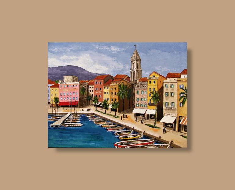 Original Figurative Cities Painting by Patrick Bornemann