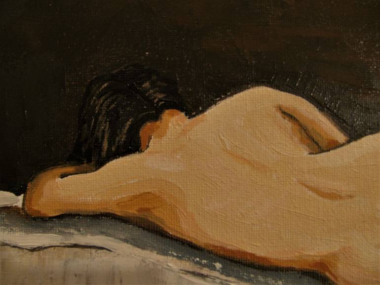 Original Art Deco Nude Painting by Patrick Bornemann