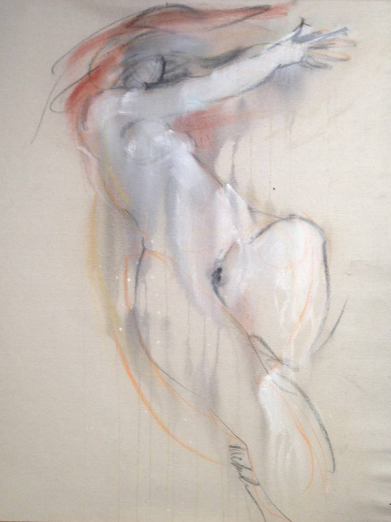 Original Figurative Women Drawing by michele Collier