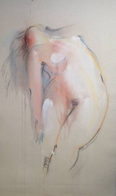 Original Expressionism Women Drawings by michele Collier