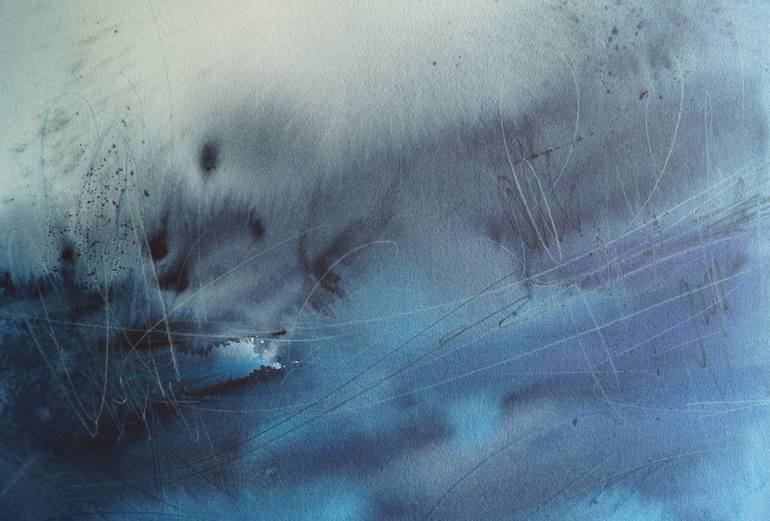 Original Illustration Abstract Painting by Monica Rus