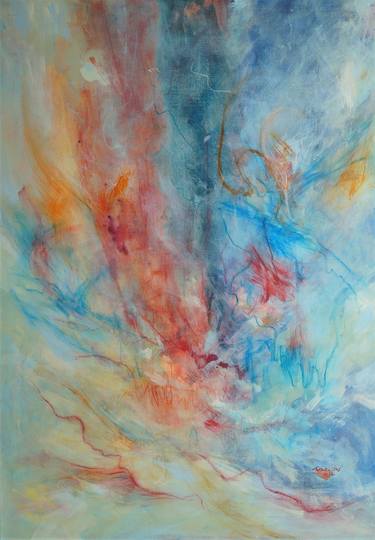 Original Abstract Expressionism Abstract Paintings by Monica Rus