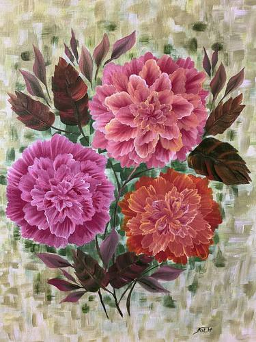 Original Floral Paintings by Nataliya Hutsul
