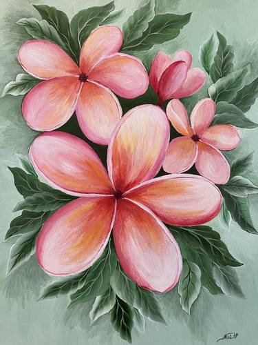 Original Modern Floral Paintings by Nataliya Hutsul