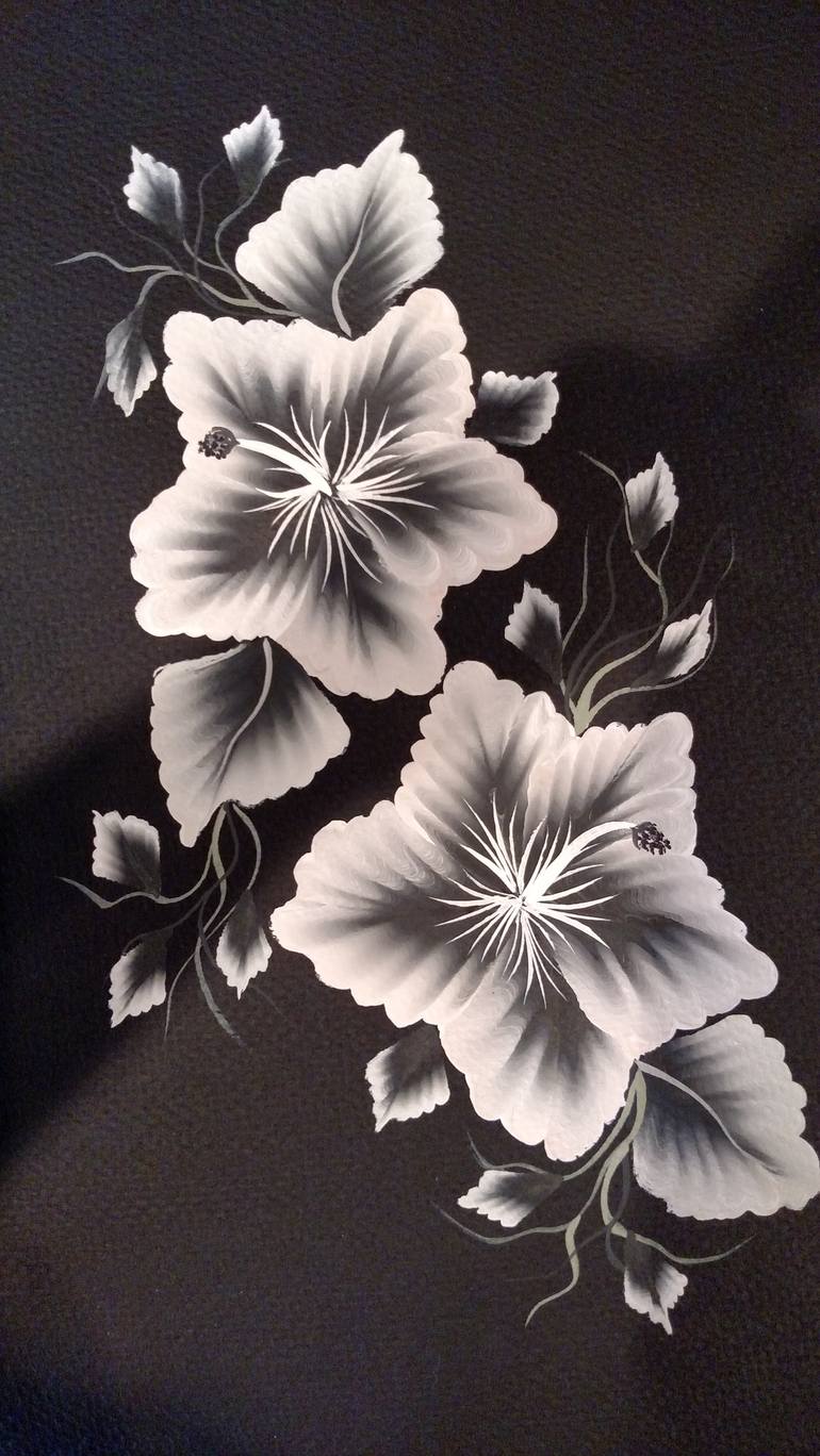 Original Modern Floral Painting by Nataliya Hutsul