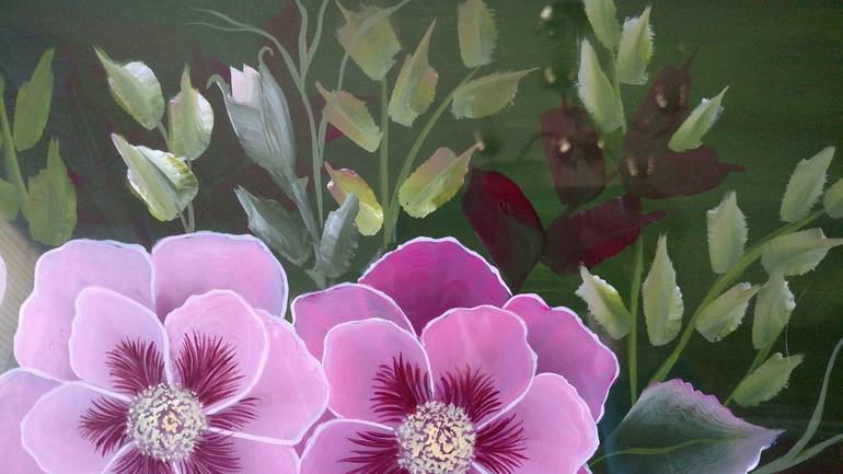 Original Fine Art Floral Painting by Nataliya Hutsul