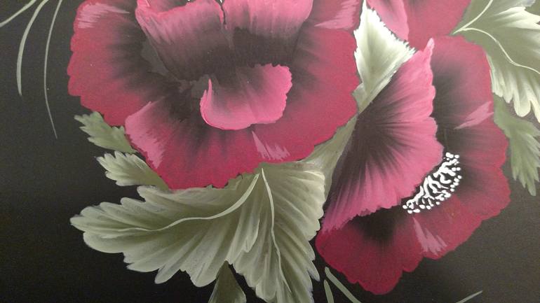 Original Fine Art Floral Painting by Nataliya Hutsul