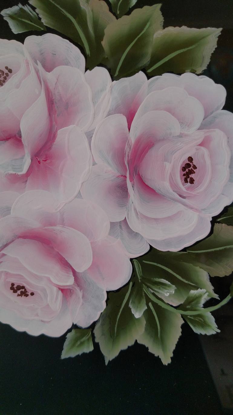 Original Fine Art Floral Painting by Nataliya Hutsul