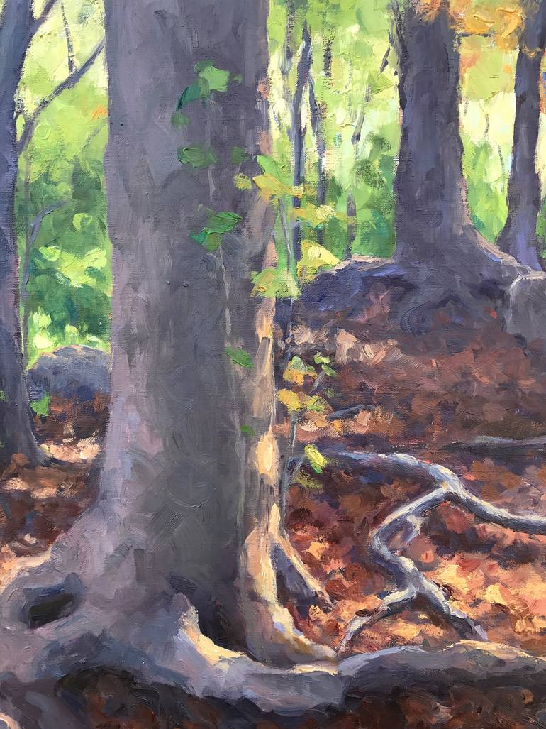 Original Impressionism Nature Painting by Jennifer Young