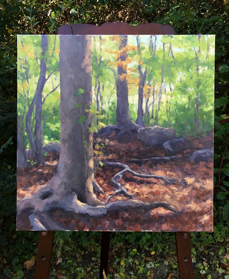 Original Impressionism Nature Painting by Jennifer Young