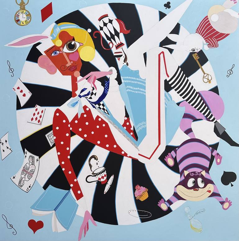 Alice in Wonderland Painting by Iulia Deme | Saatchi Art