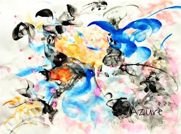 Original Abstract Expressionism Abstract Paintings by Azure Kang