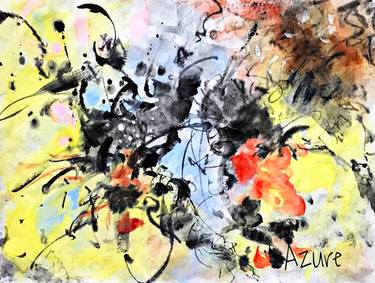 Original Abstract Expressionism Abstract Paintings by Azure Kang
