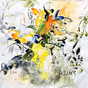 Original Abstract Expressionism Abstract Paintings by Azure Kang