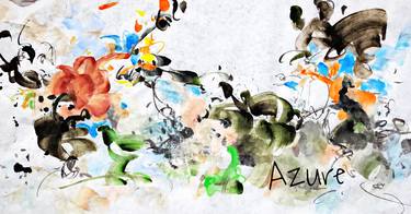 Original Abstract Expressionism Abstract Paintings by Azure Kang