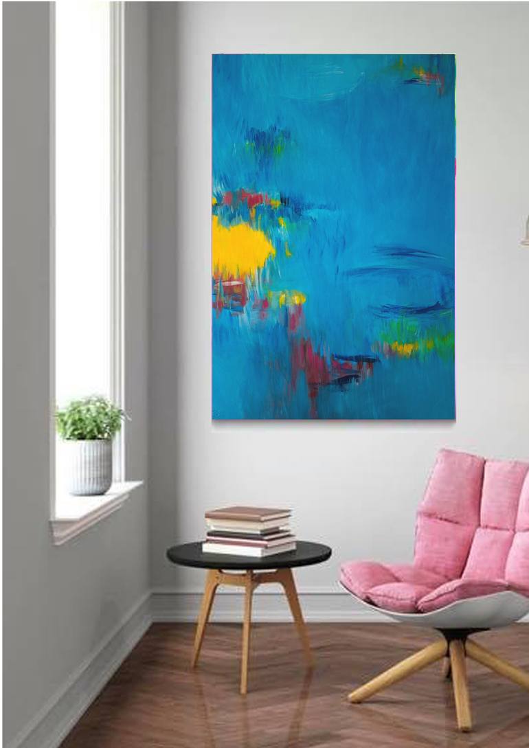 Original Impressionism Abstract Painting by Anne-Maree Wise