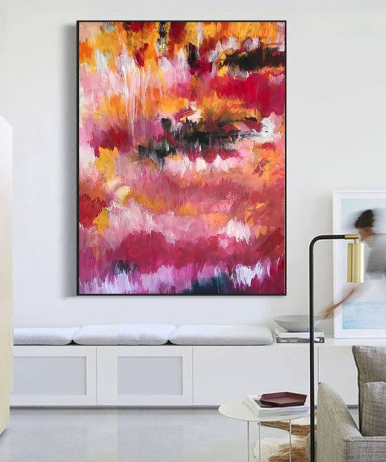 Original Impressionism Abstract Painting by Anne-Maree Wise