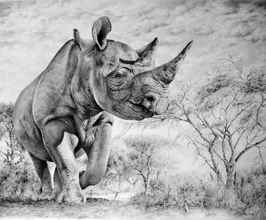 Print of Photorealism Animal Drawings by Dominique Wilkins