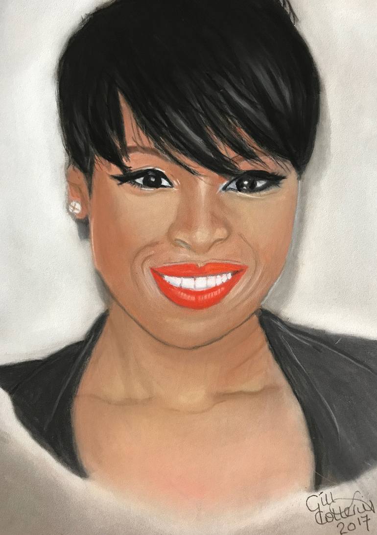 Jennifer Hudson In The Spotlight Drawing By Gill Cotterill Saatchi Art