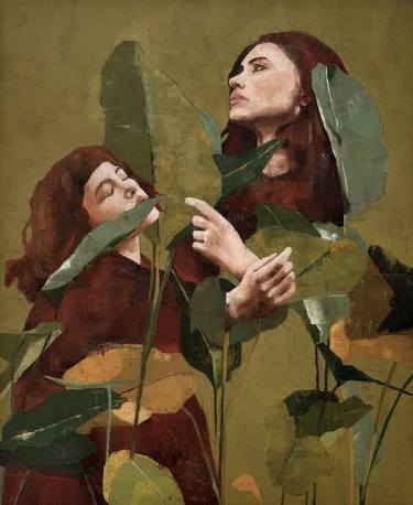Original Contemporary Floral Painting by Andrea Evangelou