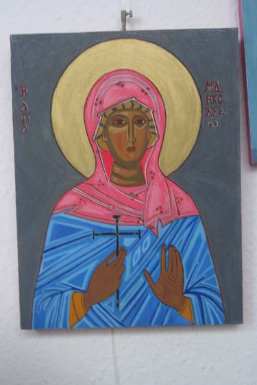 Saint Marcella's icon Religious byzantine traditional painting thumb