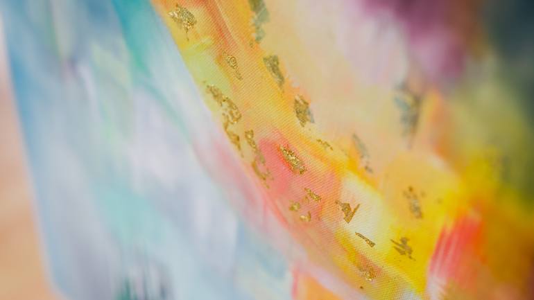 Original Abstract Expressionism Religion Painting by Elena Anastasiou Neocleous