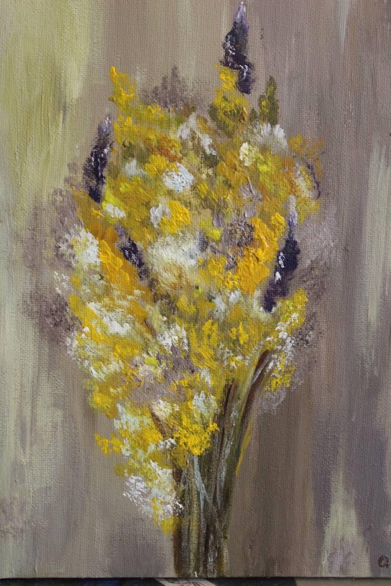 Original Impressionism Floral Painting by Olga Se