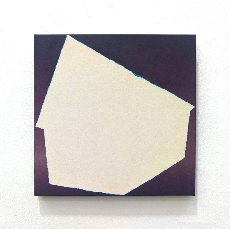 Original Minimalism Architecture Painting by János Vámos