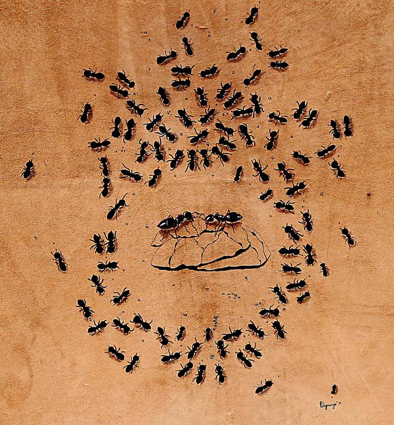 Original Conceptual Politics Painting by Nargis Poly