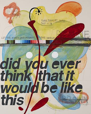 Print of Pop Art Typography Paintings by Hugo Brown