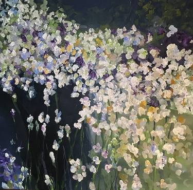 Print of Impressionism Floral Paintings by Rebecca Montemurro