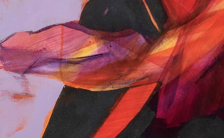 Original Abstract Women Painting by Leszek Waligora