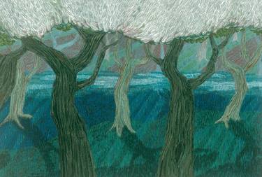 Original Fine Art Tree Paintings by Marion Meinberg