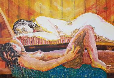 Original Expressionism Nude Paintings by Marion Meinberg