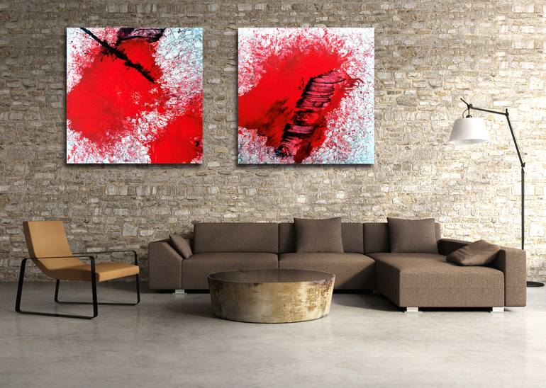 Original Abstract Painting by Heiner Boerger