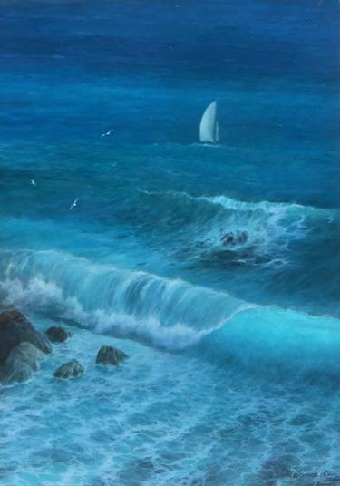 Print of Seascape Paintings by Andrea Colangelo