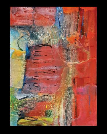Original Abstract Expressionism Abstract Collage by Lori Greenberg