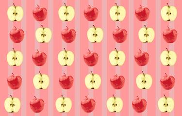 Seamless pattern with apples thumb