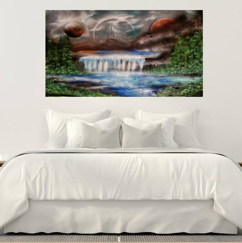 Original Abstract Landscape Painting by Beate Brass
