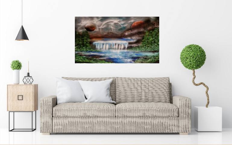 Original Abstract Landscape Painting by Beate Brass