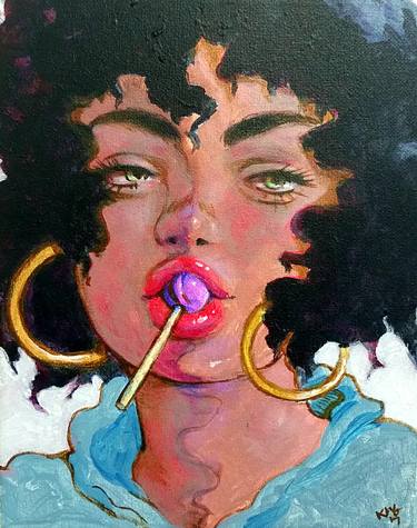 Original Illustration Women Painting by K Guillory