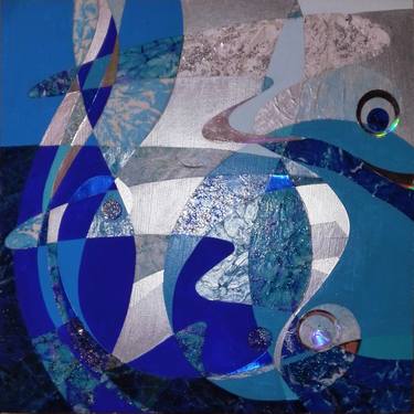Print of Art Deco Abstract Collage by Fiona Aguirre