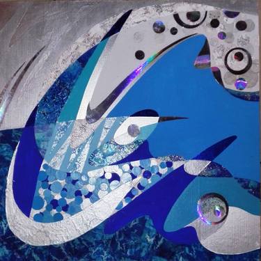 Print of Art Deco Abstract Collage by Fiona Aguirre