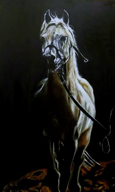 Original Fine Art Animal Paintings by Maher Hassan Aboelenen