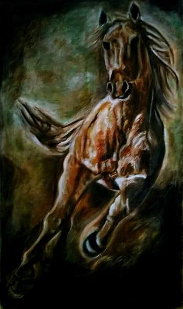 Original Fine Art Animal Paintings by Maher Hassan Aboelenen