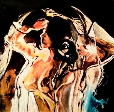 Original Expressionism Erotic Paintings by Maher Hassan Aboelenen