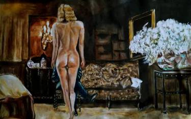 Original Expressionism Erotic Paintings by Maher Hassan Aboelenen