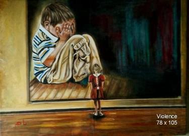 Original Expressionism Children Paintings by Maher Hassan Aboelenen