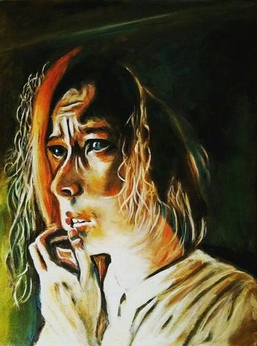 Original Expressionism Women Paintings by Maher Hassan Aboelenen